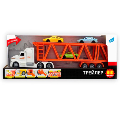 Игровой набор Автовоз с машинками Big Motors WY782B